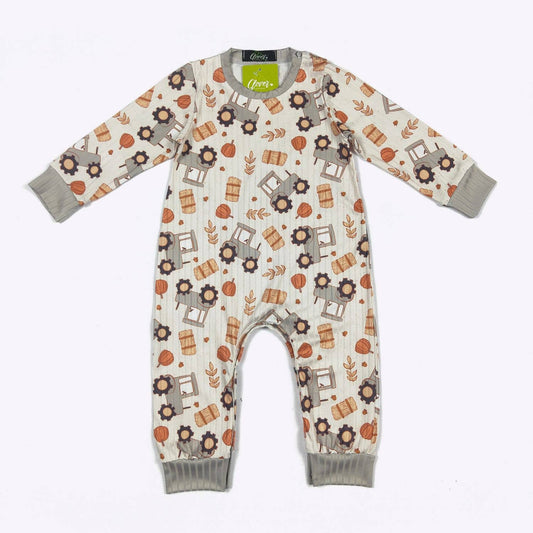 Harvest Tractor Boy Romper