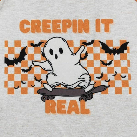 Creepin it Real Boy Raglan