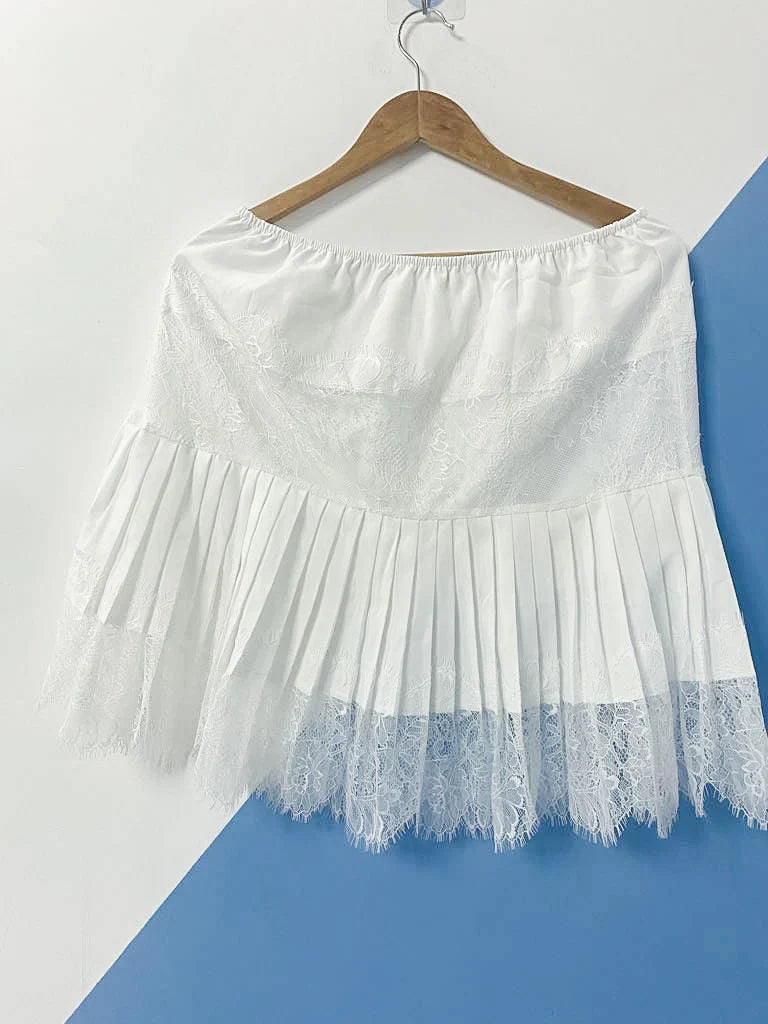 Viviane Lace Slip Skirt in Two Colors