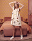 Multi patch ruffled streetwear mini dress