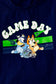 GAME DAY NAVY TEE AND CHARACTER PRINTED PANTS
