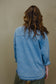 Denim Raw Edge Pocketed Jacket