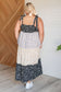 Rainbow Over My Head Sweetheart Neckline Tiered Dress